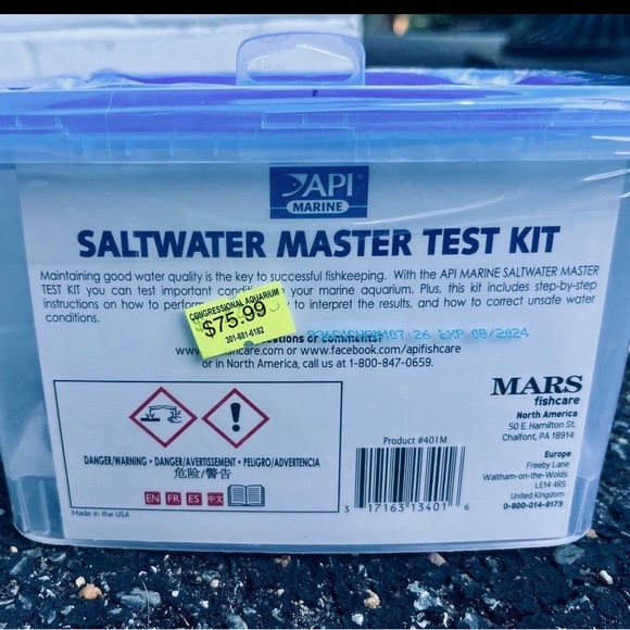 API Saltwater Aquarium Master Test Kit 550 count - BRAND NEW IN SEALED BOX - Picture 6 of 6